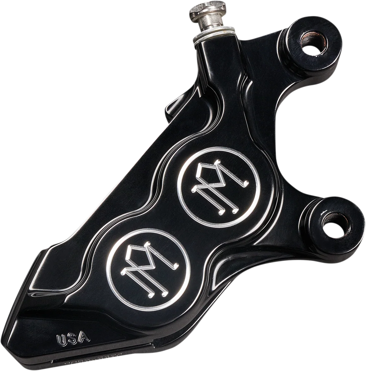 High-Grade PERFORMANCE MACHINE PM 4-Piston Caliper - Contrast Cut - Right Front 0052-2424-BM Authentic