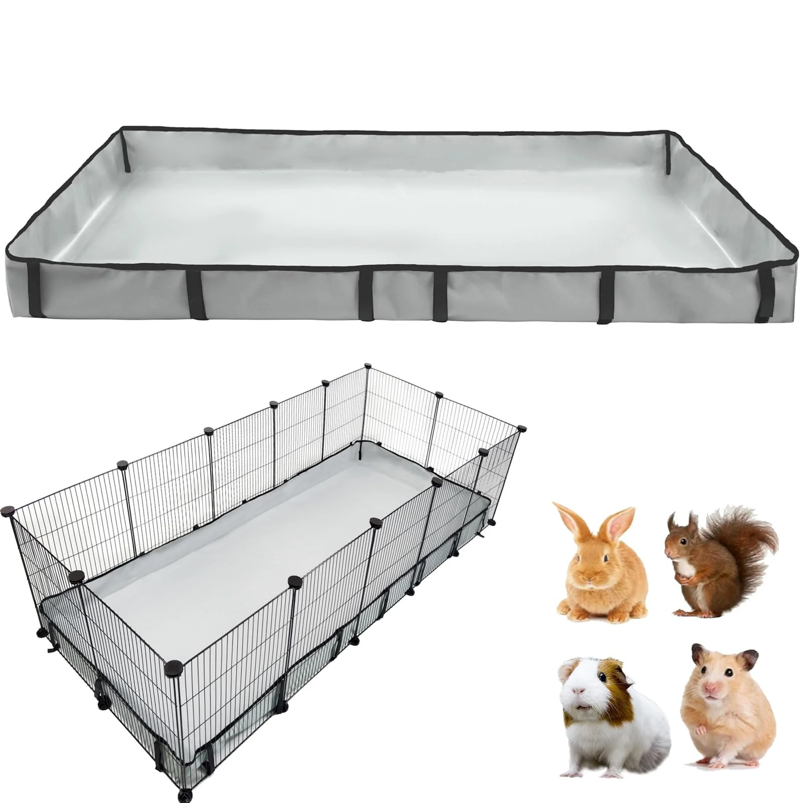 Fine Crafted DZWLKJ Guinea Pig Cage Liner 24x60 in – Waterproof Washable Base Secure