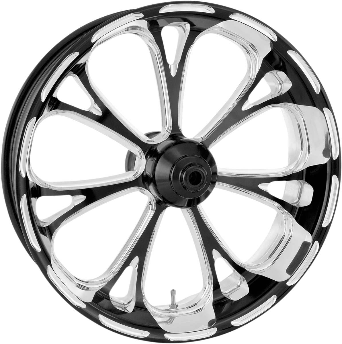 Effective PERFORMANCE MACHINE PM Wheel - Virtue - Front - Dual Disc with ABS - Platinum Cut - 21x3.5 - '08 FLD 12047106VIRJBMP Advanced