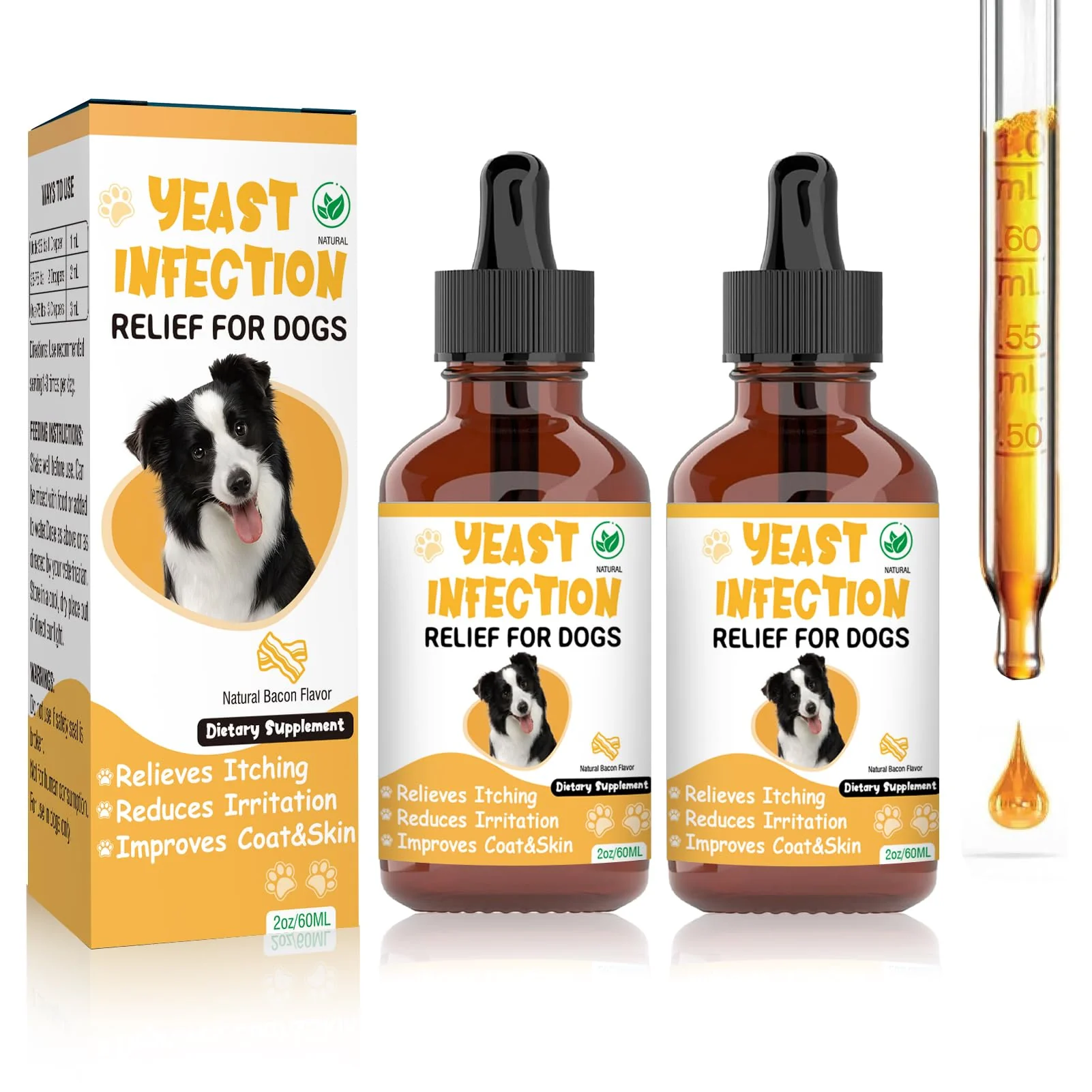 Professional RUAKPL Natural Yeast Infection Treatment for Dogs – Gentle All-Breed Support High-End