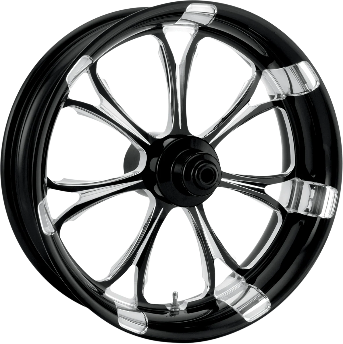 Fast PERFORMANCE MACHINE PM Wheel - Paramount - Rear - Single Disc with ABS - Platinum Cut - 18x5.5 - '09 FLT 12697814RPARBMP Professional