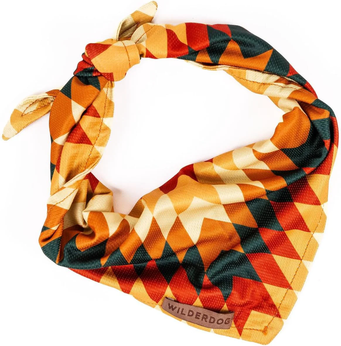 Easy-to-Use Wilderdog Dog Bandana with Lightweight Quick Drying Poly-Blend Mesh Material in Russet Reusable