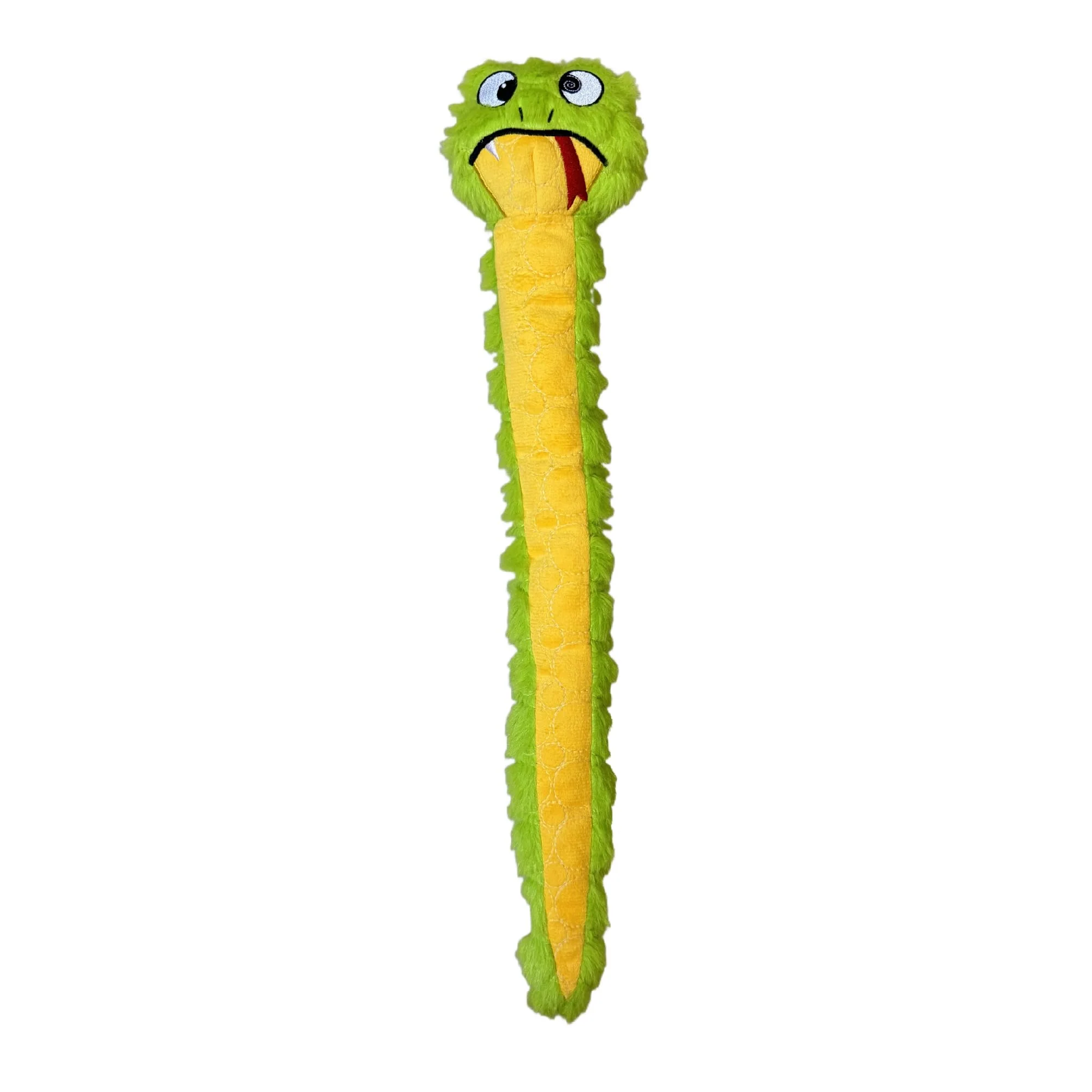 Elite Bite Force Slither The Snake – Kevlar-Reinforced Squeaky Dog Toy for Aggressive Chewers Green Safe