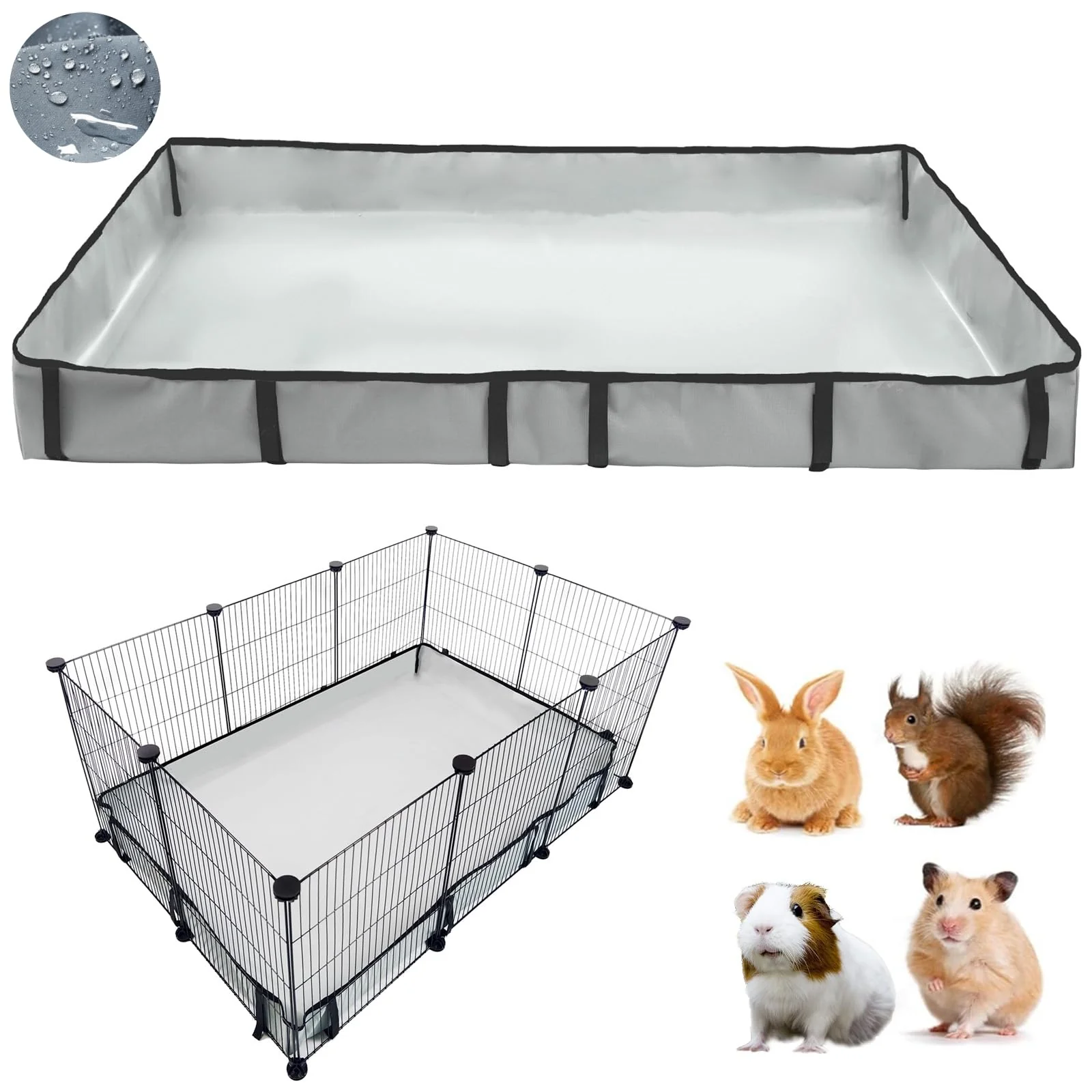 Relaxed DZWLKJ 24x36 in Guinea Pig Cage Liner – Waterproof Washable Base Consistent
