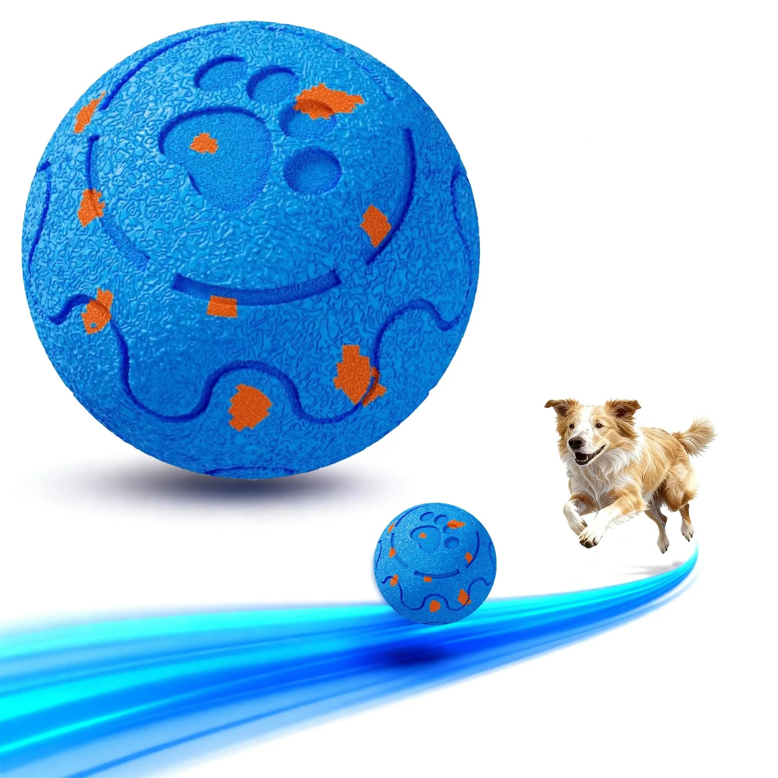 Specialty Morhandisn Dog Ball – Interactive Self-Moving Toy with Auto-Roll BLUE Certified