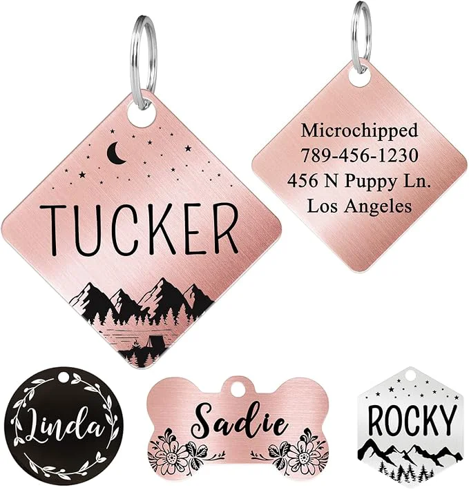 Innovative Ultra Joys Stainless Steel Pet ID Dog Name Tag Prestigious