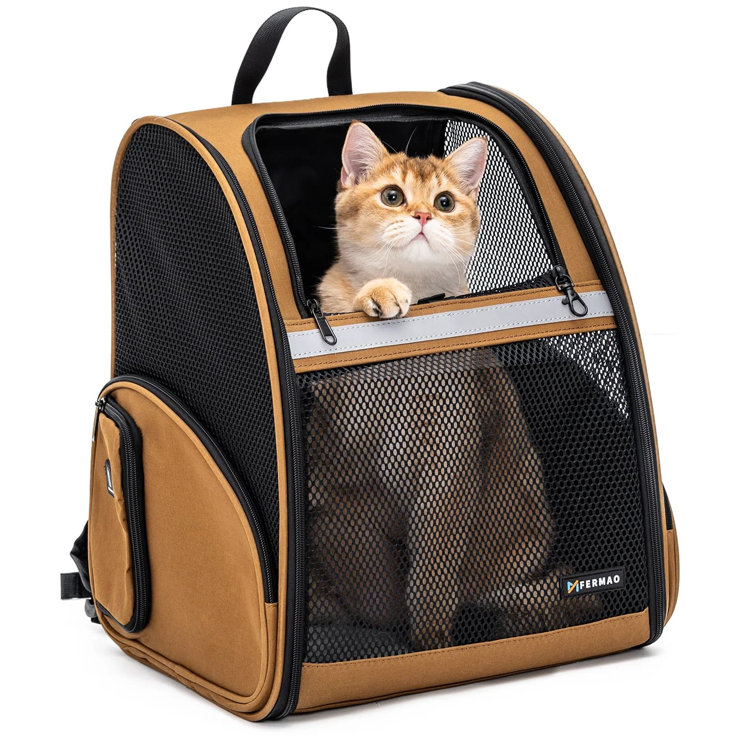 Excellent FERMAO Cat Backpack Carrier Ventilated Backpack for Small Dogs Medium Cats Effective
