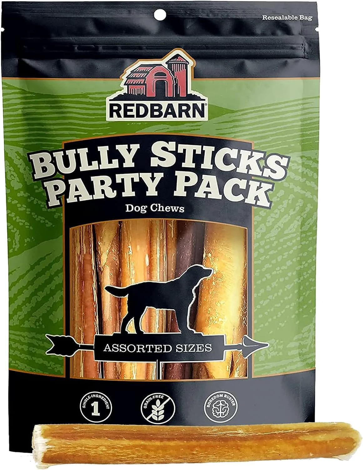 Soft Redbarn All Natural 5-8 Inch Bully Sticks for Dogs Crafted