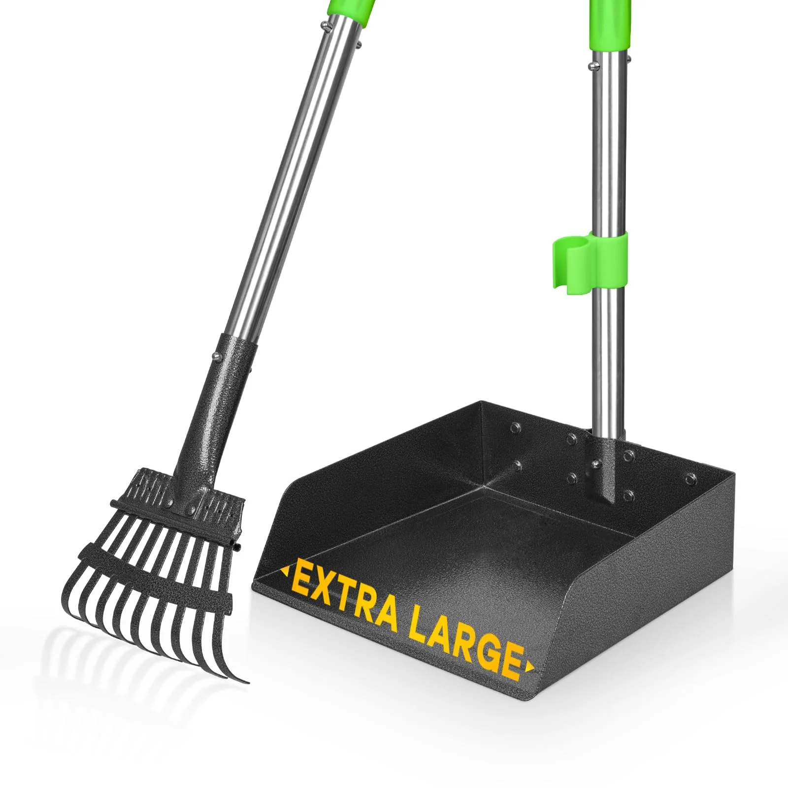 Safe TOOGE Larger Pooper Scooper for Large Dogs – Heavy-Duty Extended Reach Rust-Proof Tray Outstanding