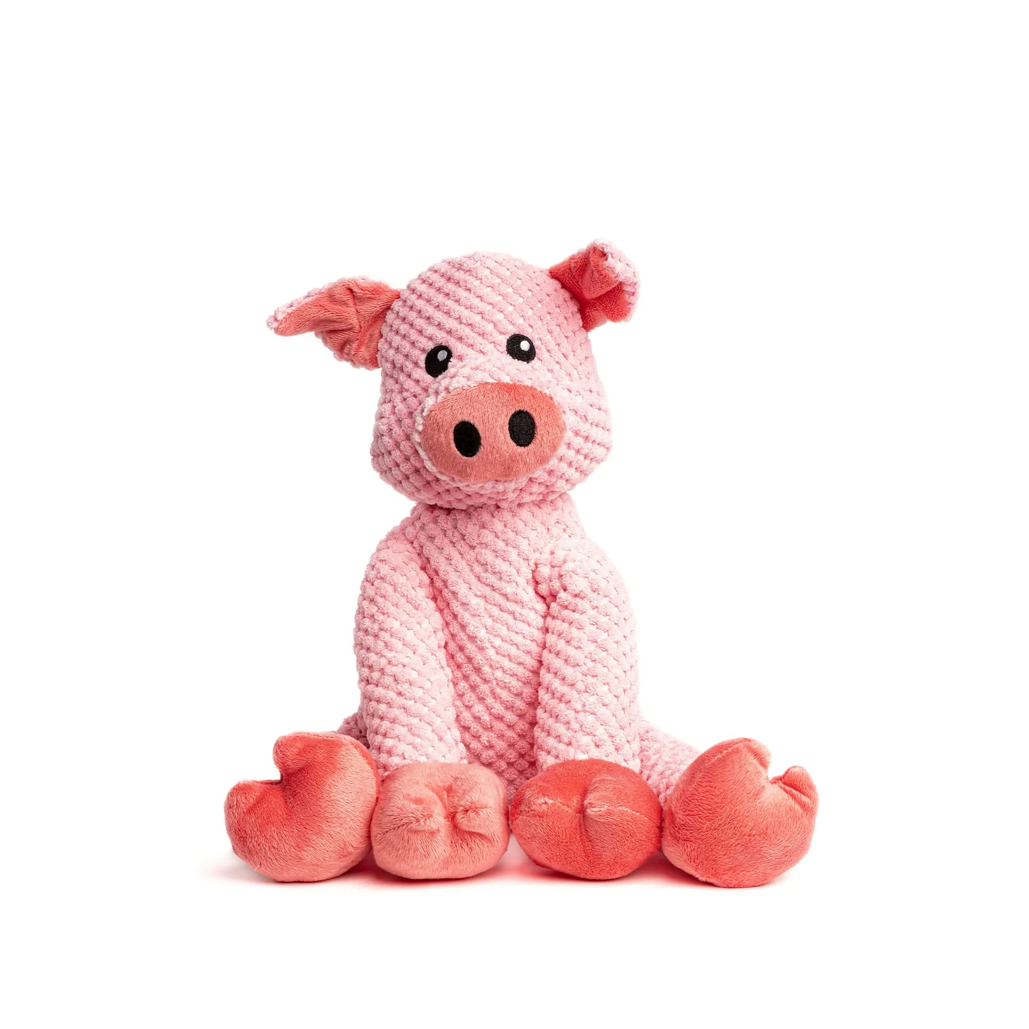 Elegant Fabdog Floppy Pig Dog Toy for Small Senior Dogs Durable Plush Squeaky Fun Modern