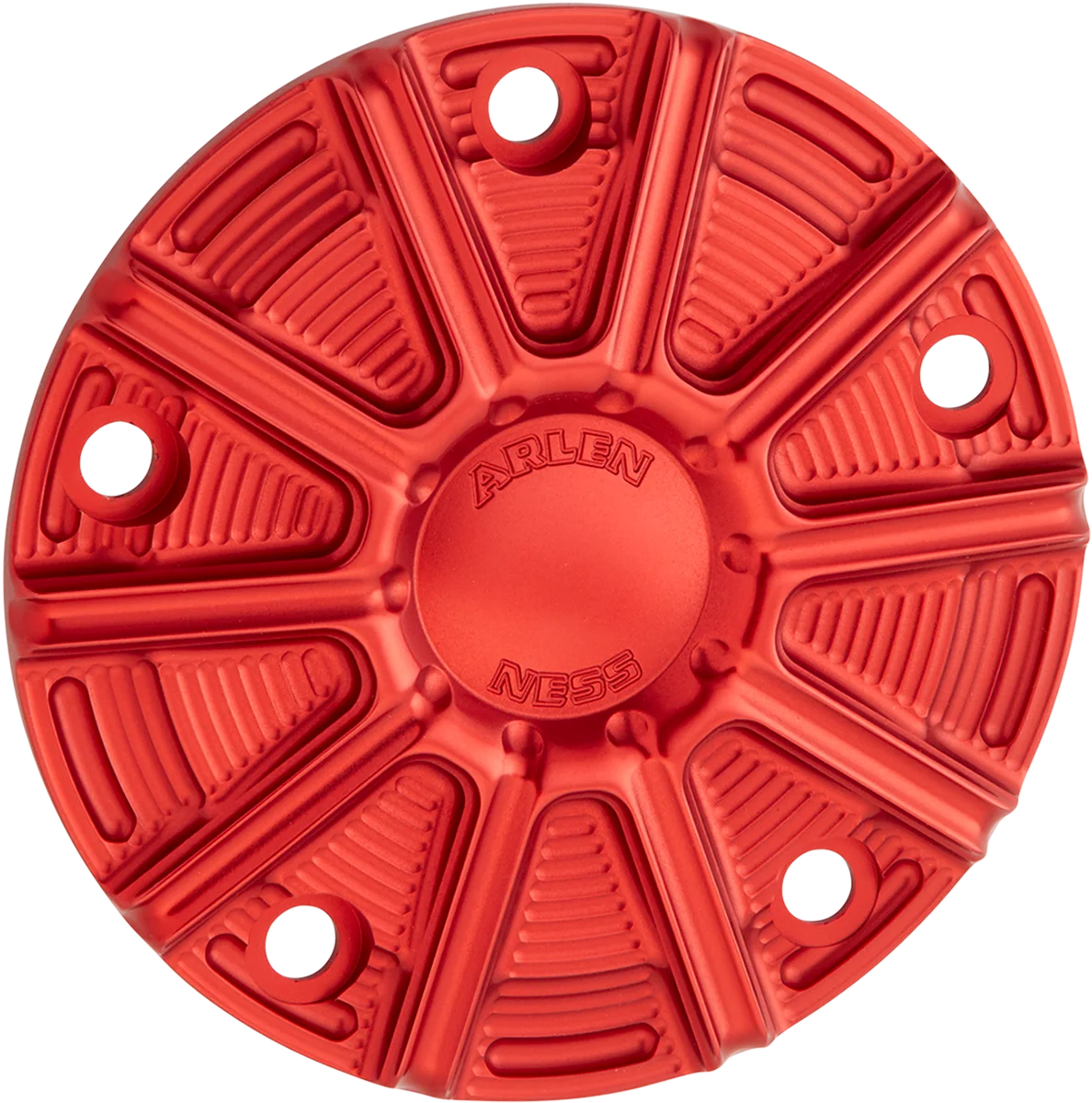 Crafted ARLEN NESS Points Cover - Red - Twin Cam 700-030 Refined
