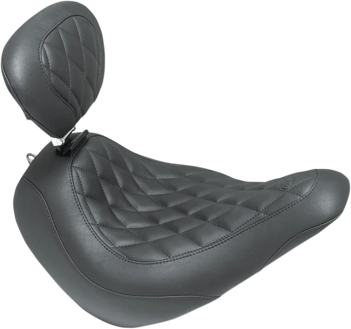 Convenient MUSTANG Wide Tripper Seat - Driver's Backrest - Diamond 83043 Pure
