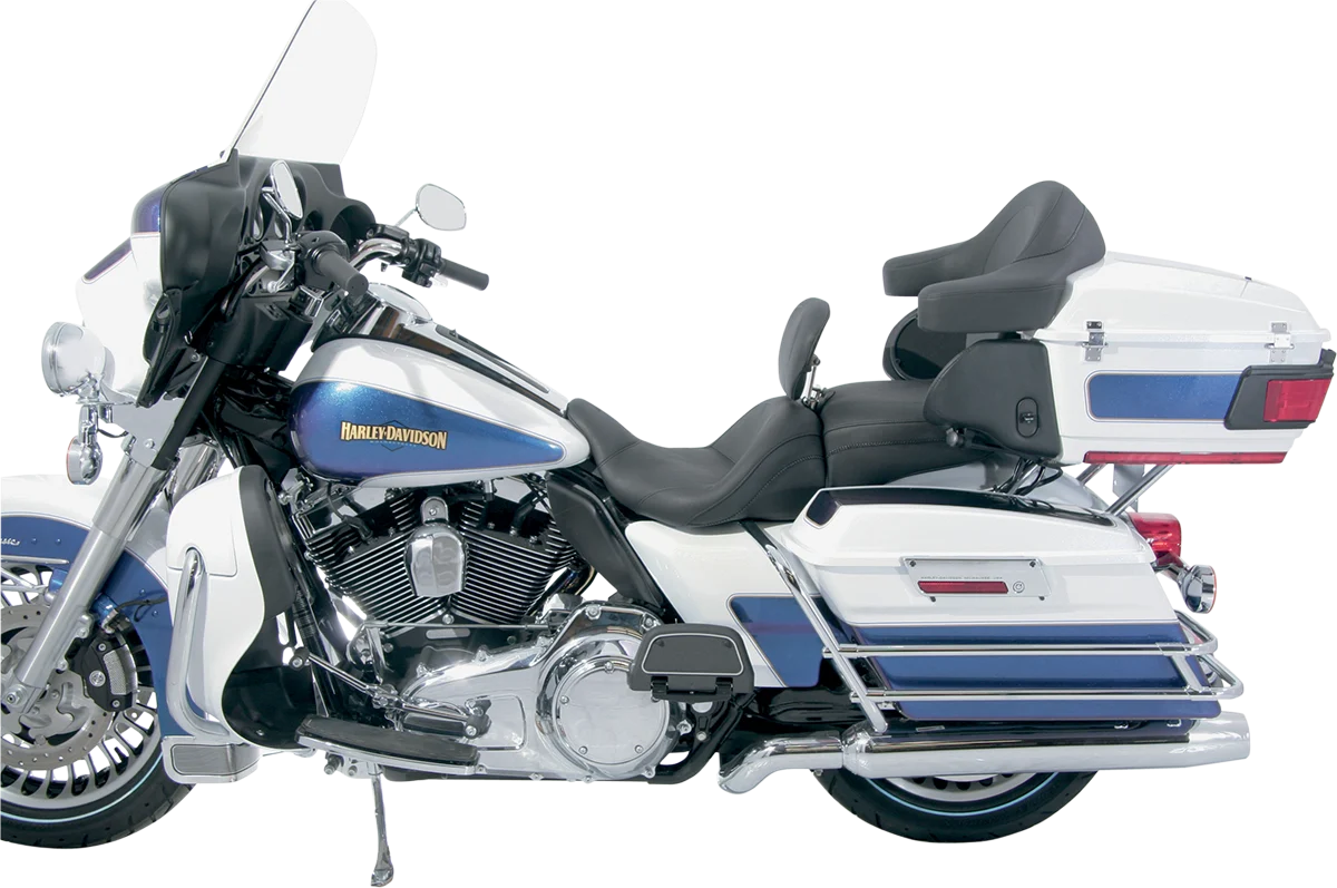 Smooth MUSTANG Lowdown Seat with Driver Backrest - Plain 79703 Lightweight