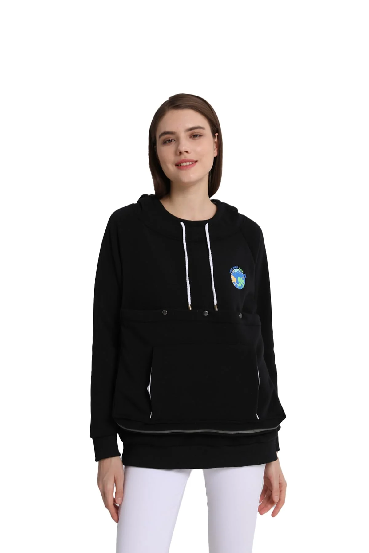 Functional LINYUCHEN Cat Dog Carrier Hoodie – Large Pet Pocket Kangaroo Sweatshirt Classic