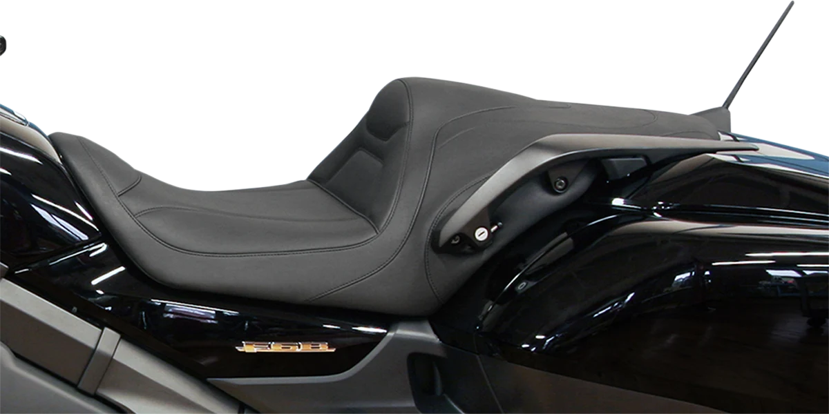Carefully Designed MUSTANG Seat - Tripper Fastback - Stitched - Black - F6B 76840 Specialty