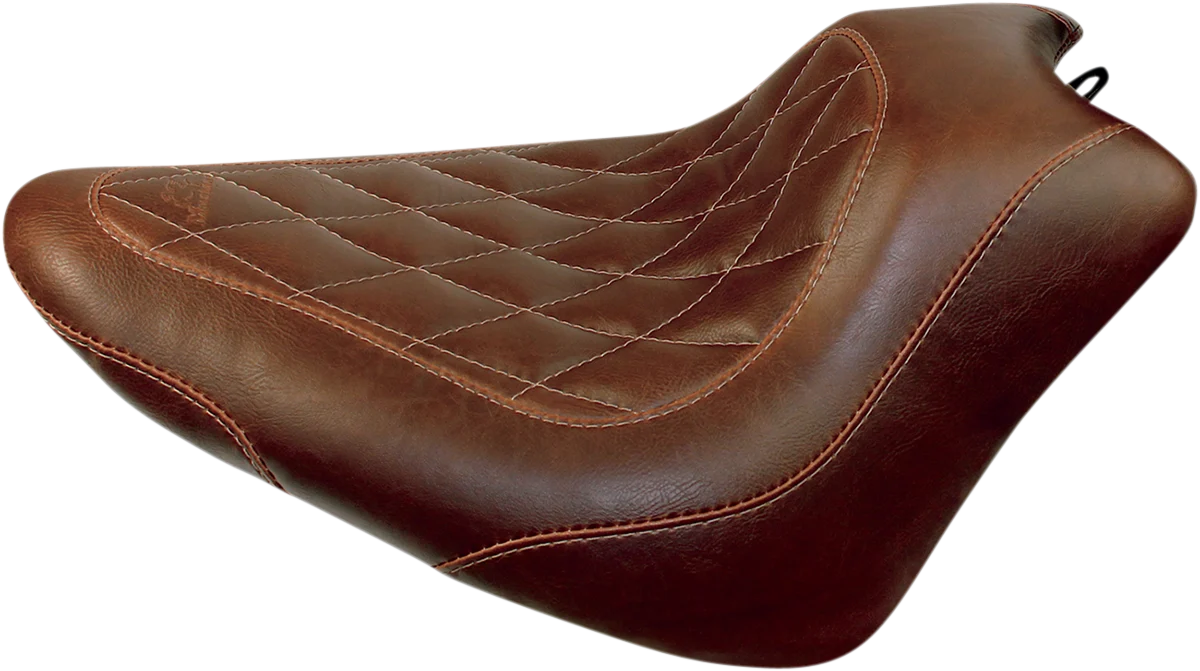 Modern MUSTANG Seat - Wide Tripper Solo - without Backrest - Diamond - Brown 76766 Outstanding