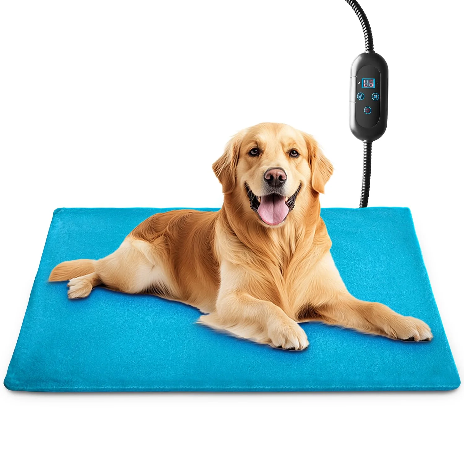 Exceptional FGEIOA Pet Heating Pad — 6 Temperature Settings Built-In Thermostat 27.5 x 15.7 in Safe