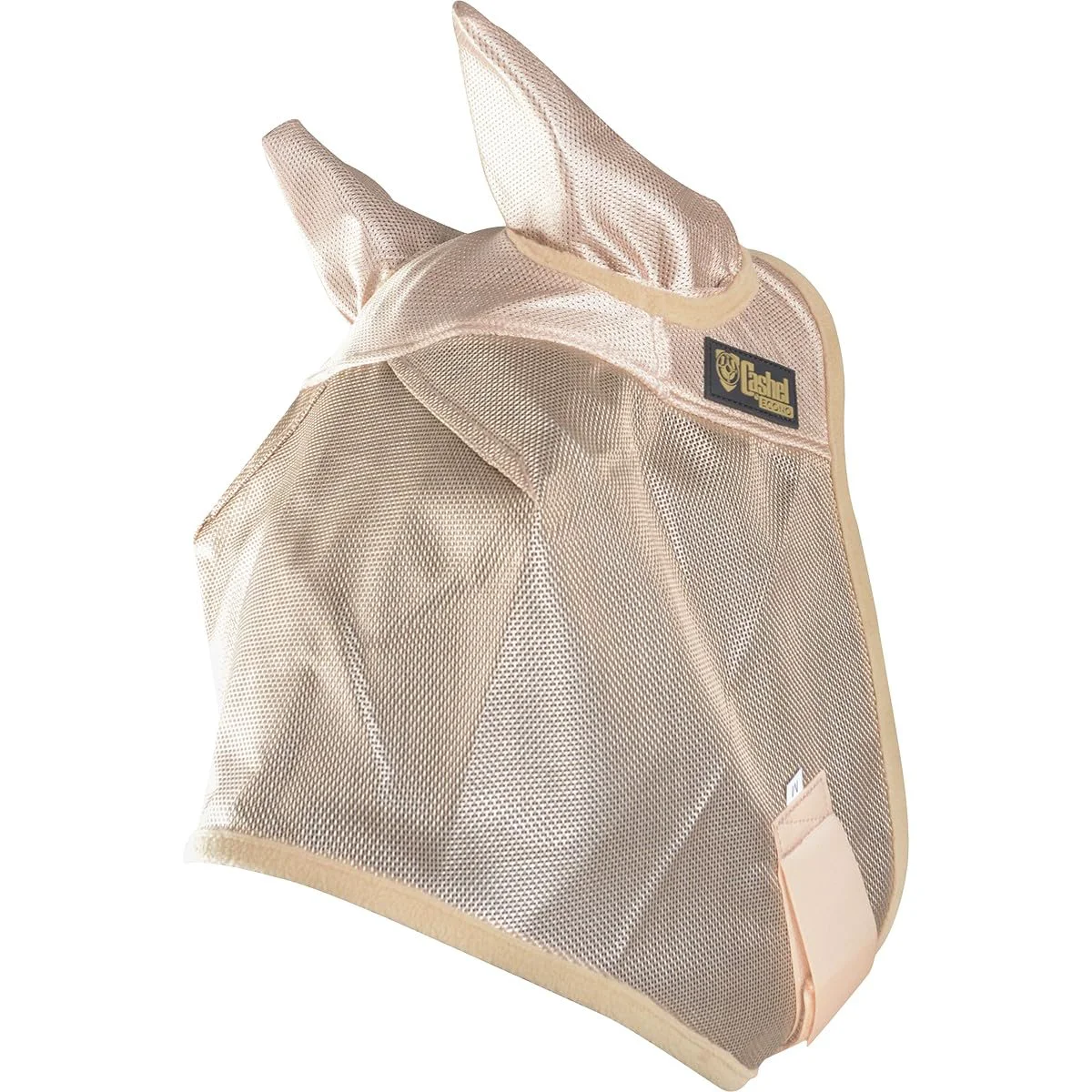 High-Quality Cashel Economy Horse Fly Mask with Ears — Gold Lightweight -Friendly Protection Relaxed