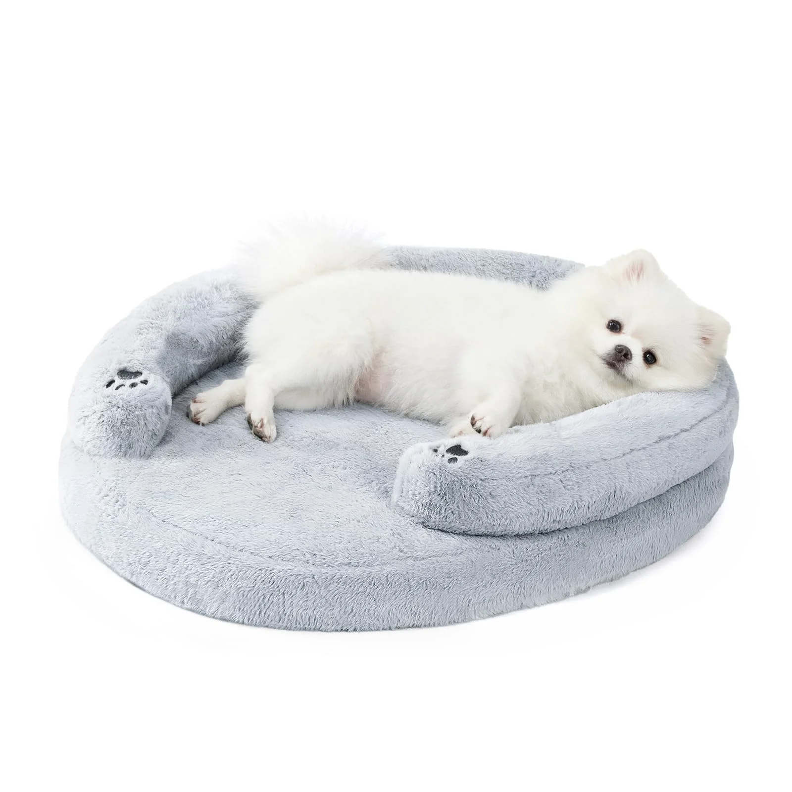 Stylish BurgeonNest Orthopedic Dog Bed for Small Dogs — Waterproof Non-Slip Removable Cover Egg-Crate Foam Flexible