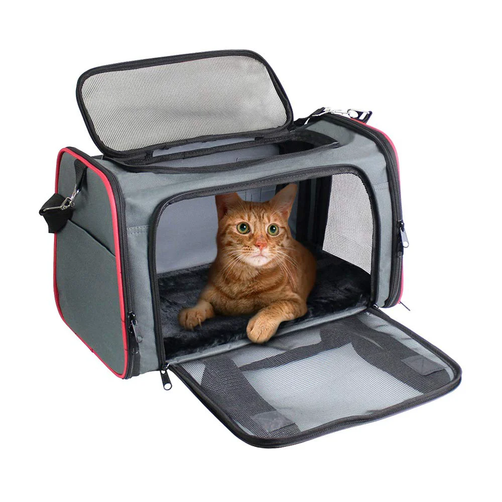 Quality GOOPAWS Soft-Sided Kennel Carrier for Small Pets — Airline- Collapsible Optimized