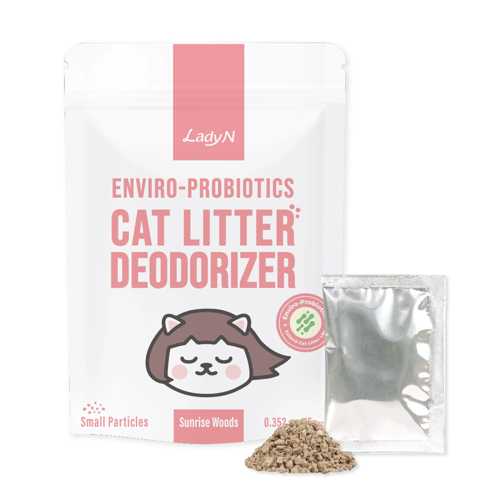 Prestigious Lady N Cat Litter Deodorizer with Enviro-Probiotics Cation Odor Control Unique