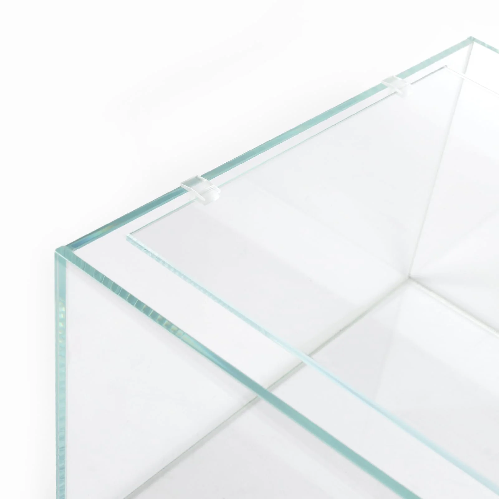 Eco-Friendly LANDEN 4mm Clear Glass Aquarium Lid with 4 Clips — Secure Fit for 342x168mm Tanks Adapted to LANDEN NA362226 Durable