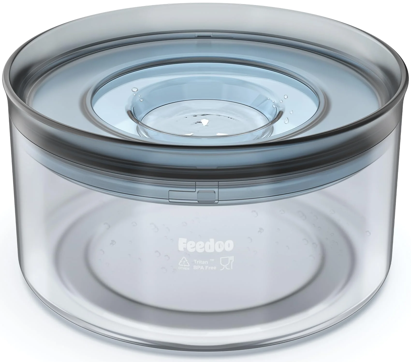 Genuine Feedoo 1Gallon No Spill Water Bowl for Dogs – Spill-Proof BPA- Slow-Drinking Recyclable