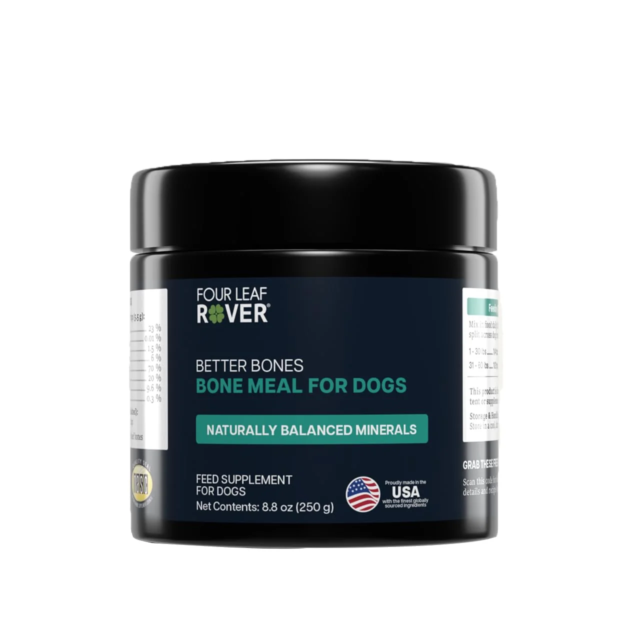 Safe Four Leaf Rover Better Bones Bone Meal for Dogs – Natural Calcium Joint Support Official