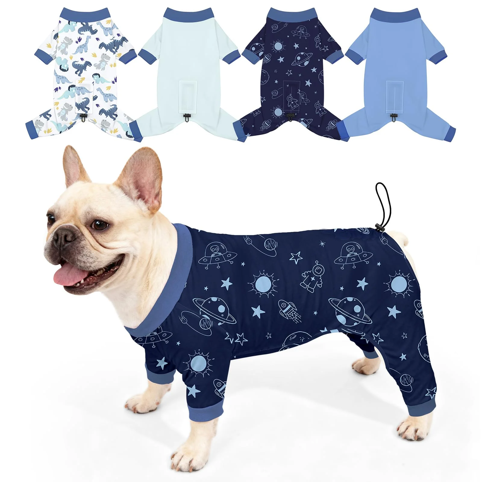 Elite Bienbee Dog Pajamas 4-Pack – Cute Breathable Adjustable PJs for Dogs Carefully Designed