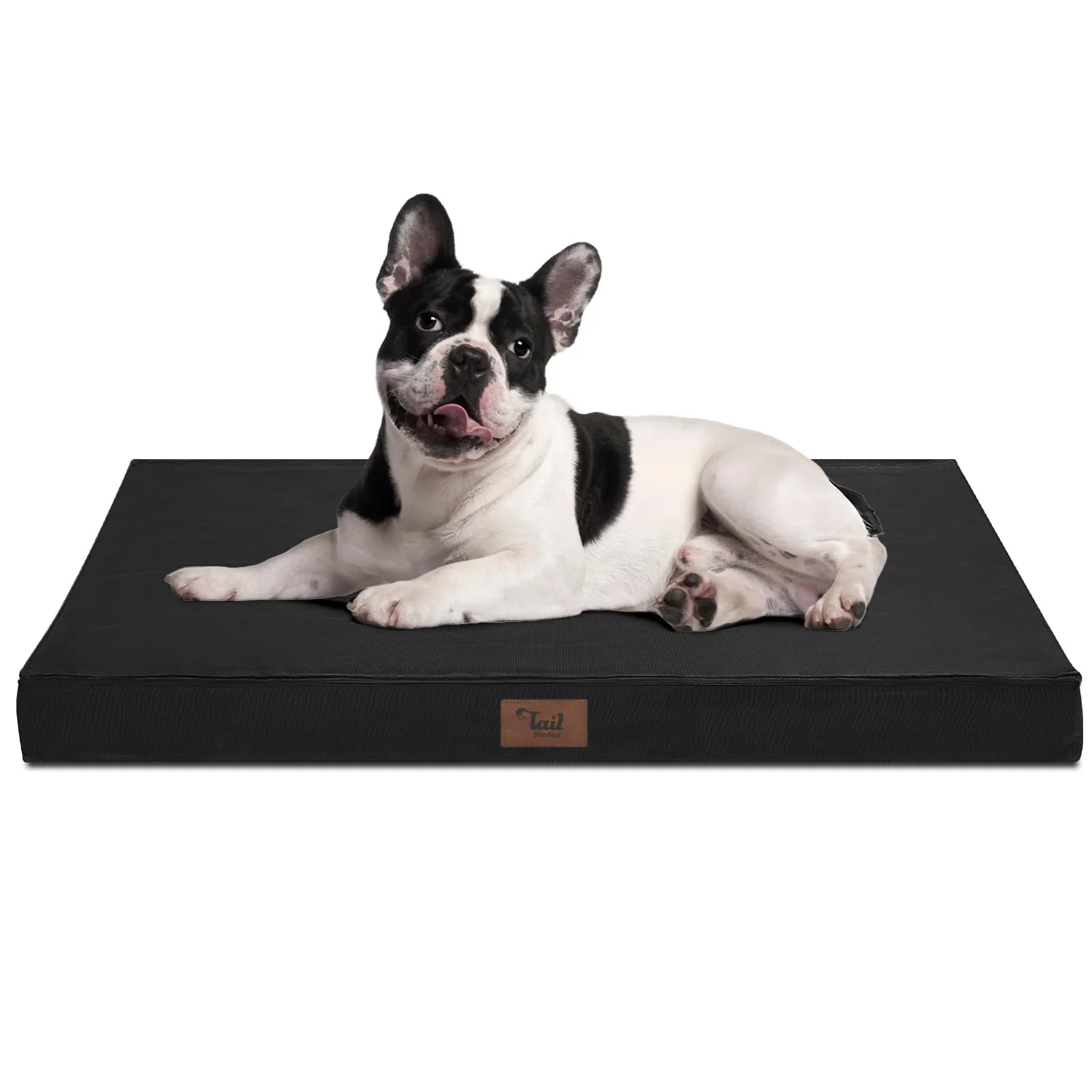 Top-Quality Tail Stories Outdoor Dog Bed – Waterproof Crate Bed with Orthopedic Egg-Crate Foam Small–Medium Dogs Cats Fine
