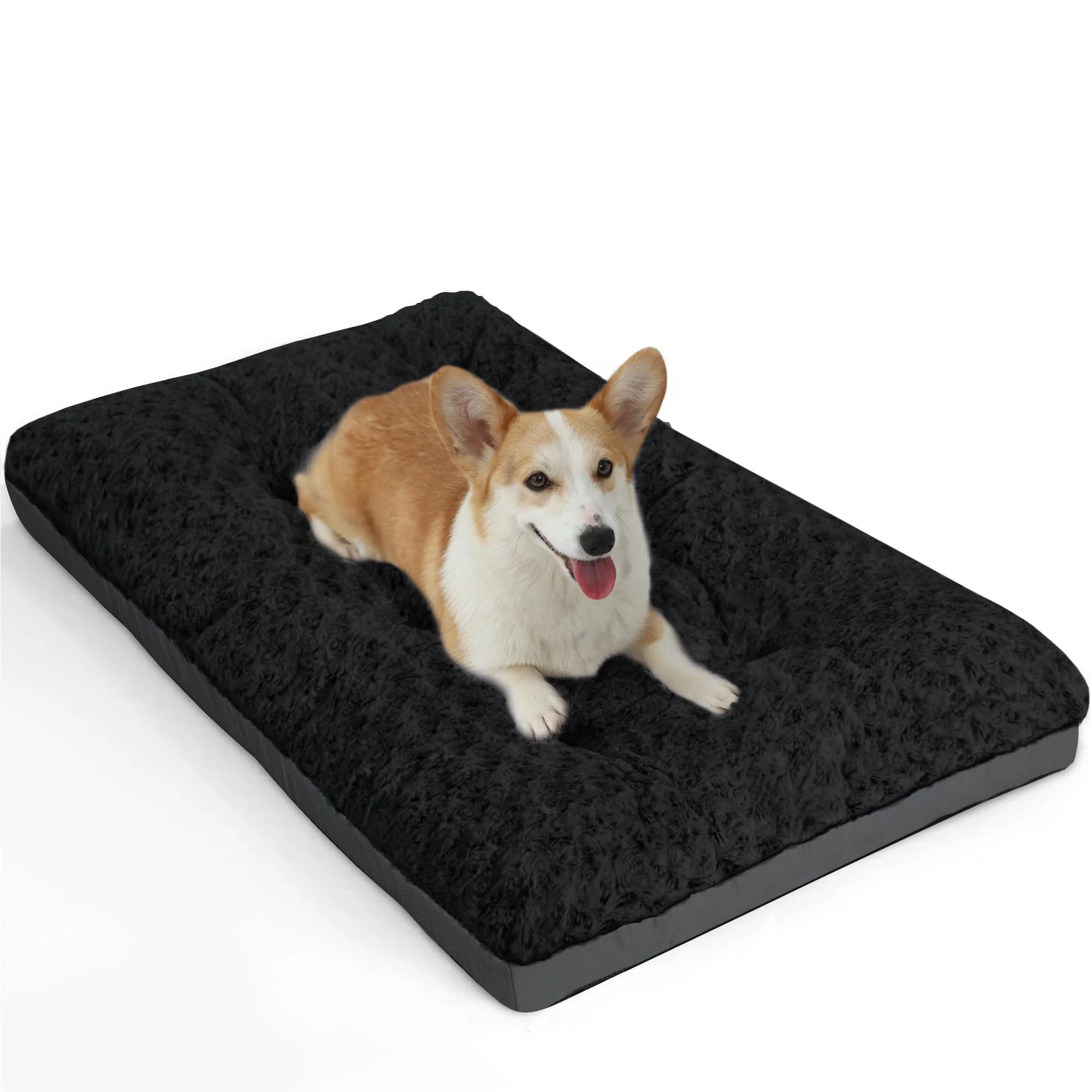 Efficient POCBLUE Medium Dog Bed – Plush Washable Crate Pad 29x19 in Up to 40 lbs Optimized