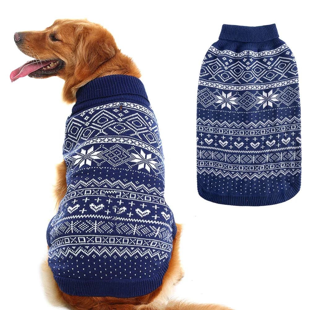 Fine Crafted HOMIMP Dog Sweater Argyle – Warm Winter Coat for Small to Large Dogs High-Performance