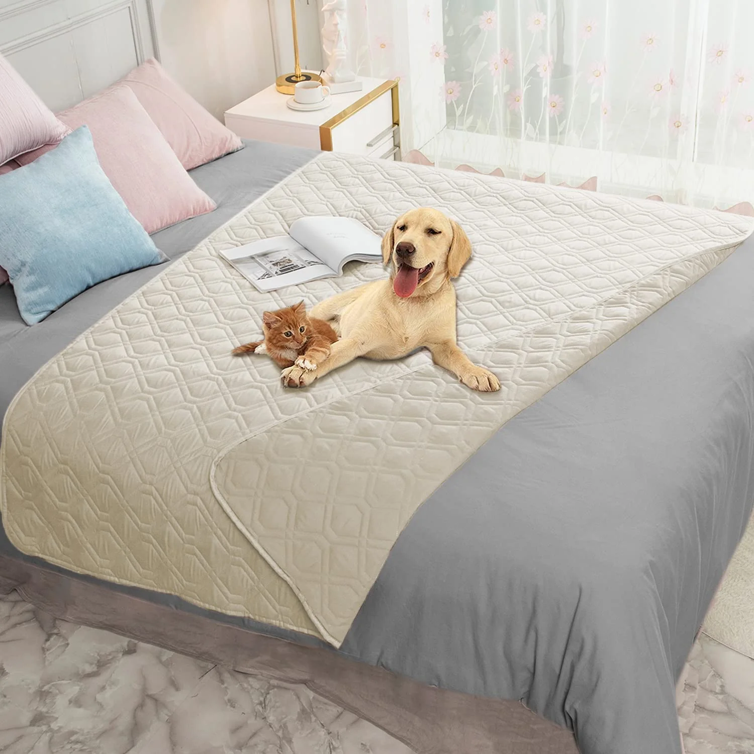 Contemporary Ameritex Waterproof Reversible Dog Bed Cover – Furniture Couch Protector Unique