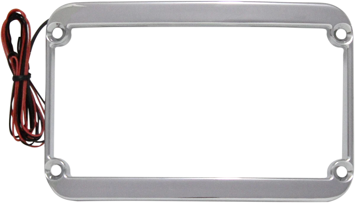 Pure KLOCK WERKS License Plate Frame - Lighted - Chrome KWS-01-0089 Genuine
