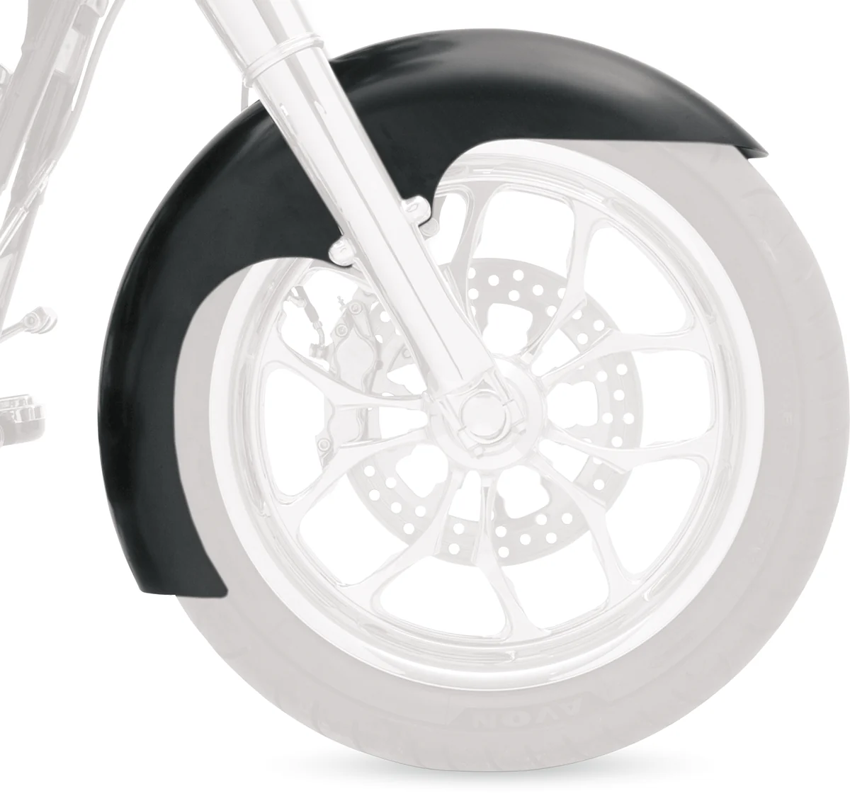 Powerful KLOCK WERKS Level Fender Kit - Front - Black - 21 KWF-01-0113 Clean