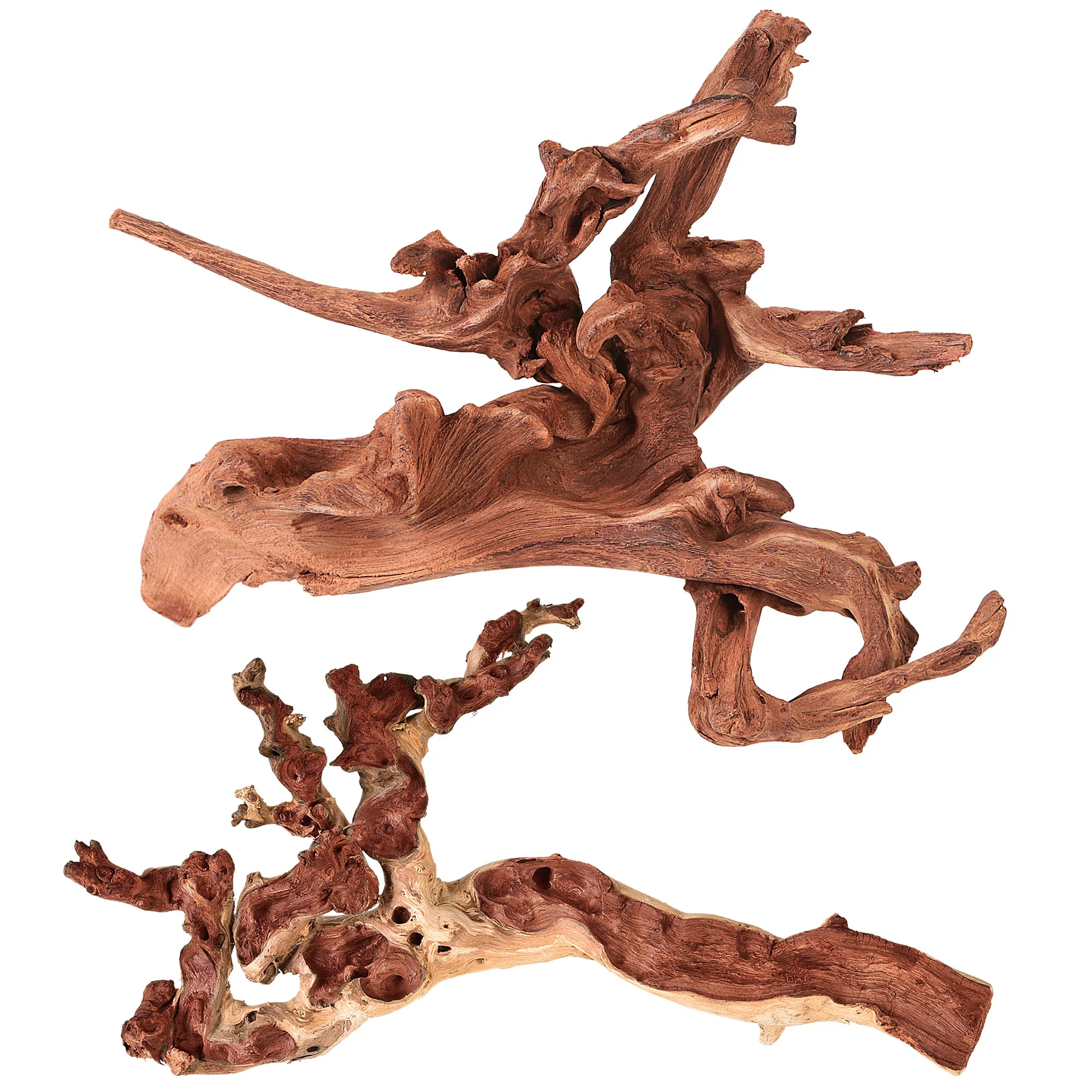 High-End majoywoo Natural Large Coral Driftwood 9-14 inches – Assorted Aquarium Reptile Decor 2 Pcs Original