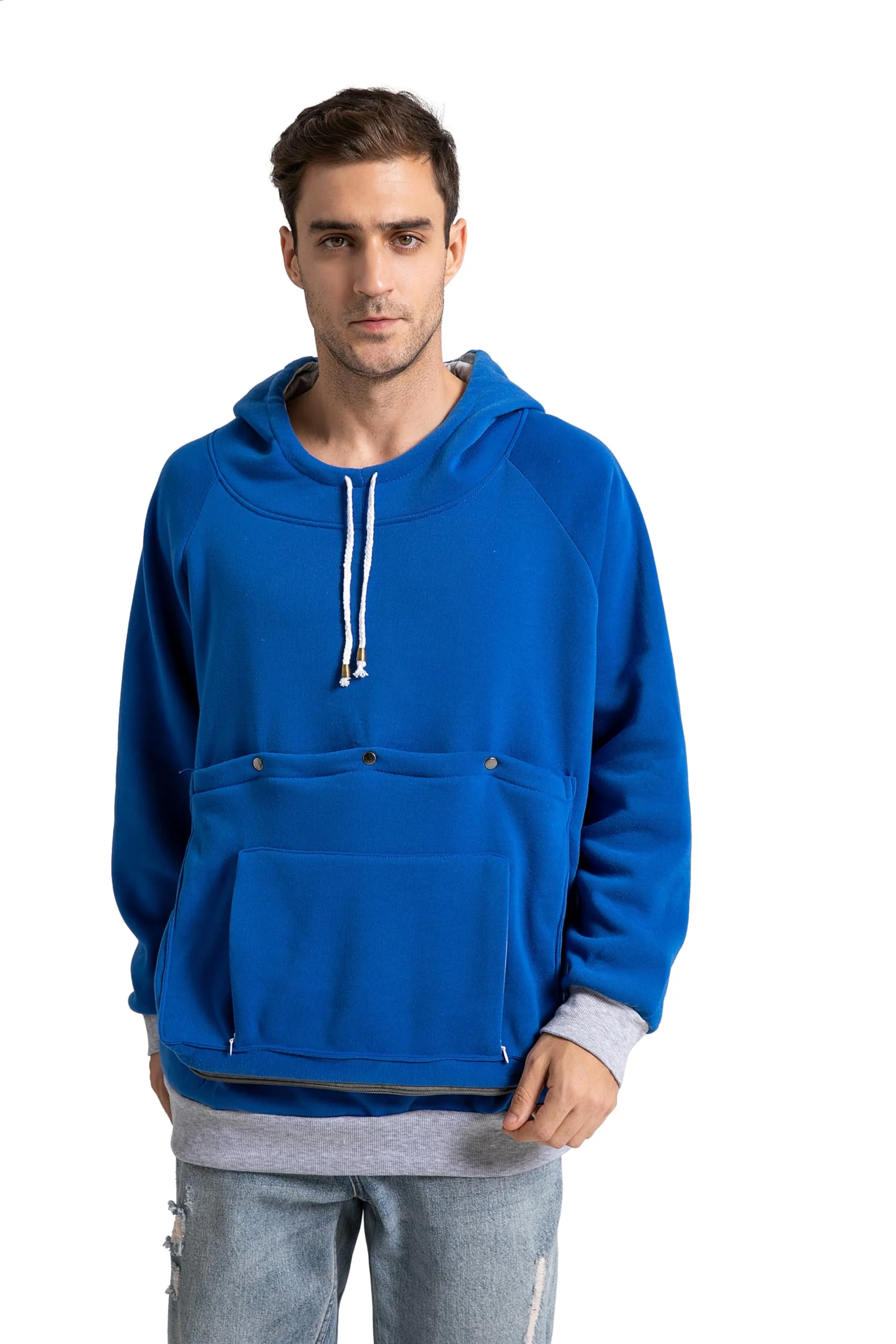 Optimized Kei Tomlison Pet Cat Small Dog Pouch Hoodie – Dazzling Blue Clean