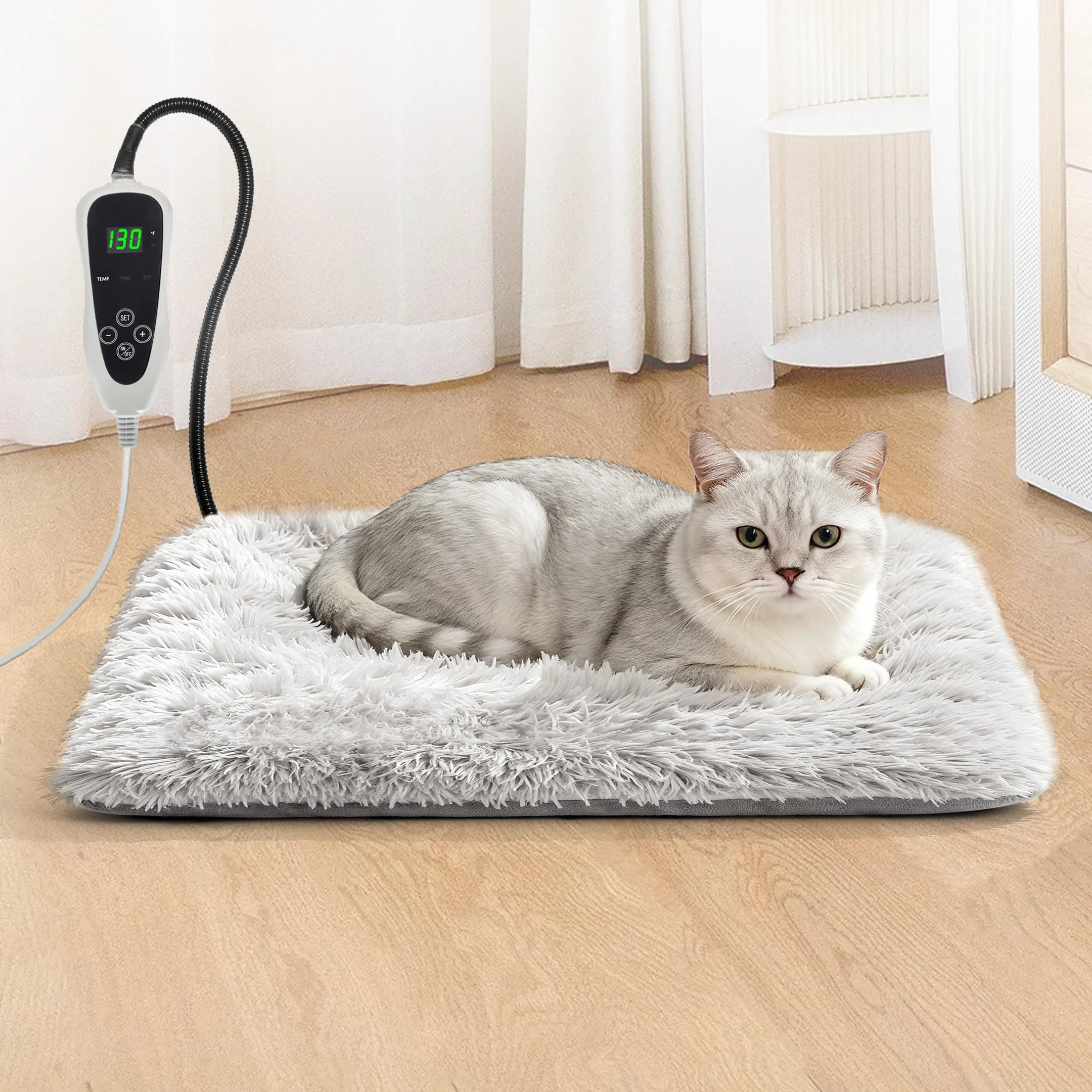 Practical GOLOPET Cat Heating Pad 17x13 in Smart Thermostat Waterproof UL MET Official