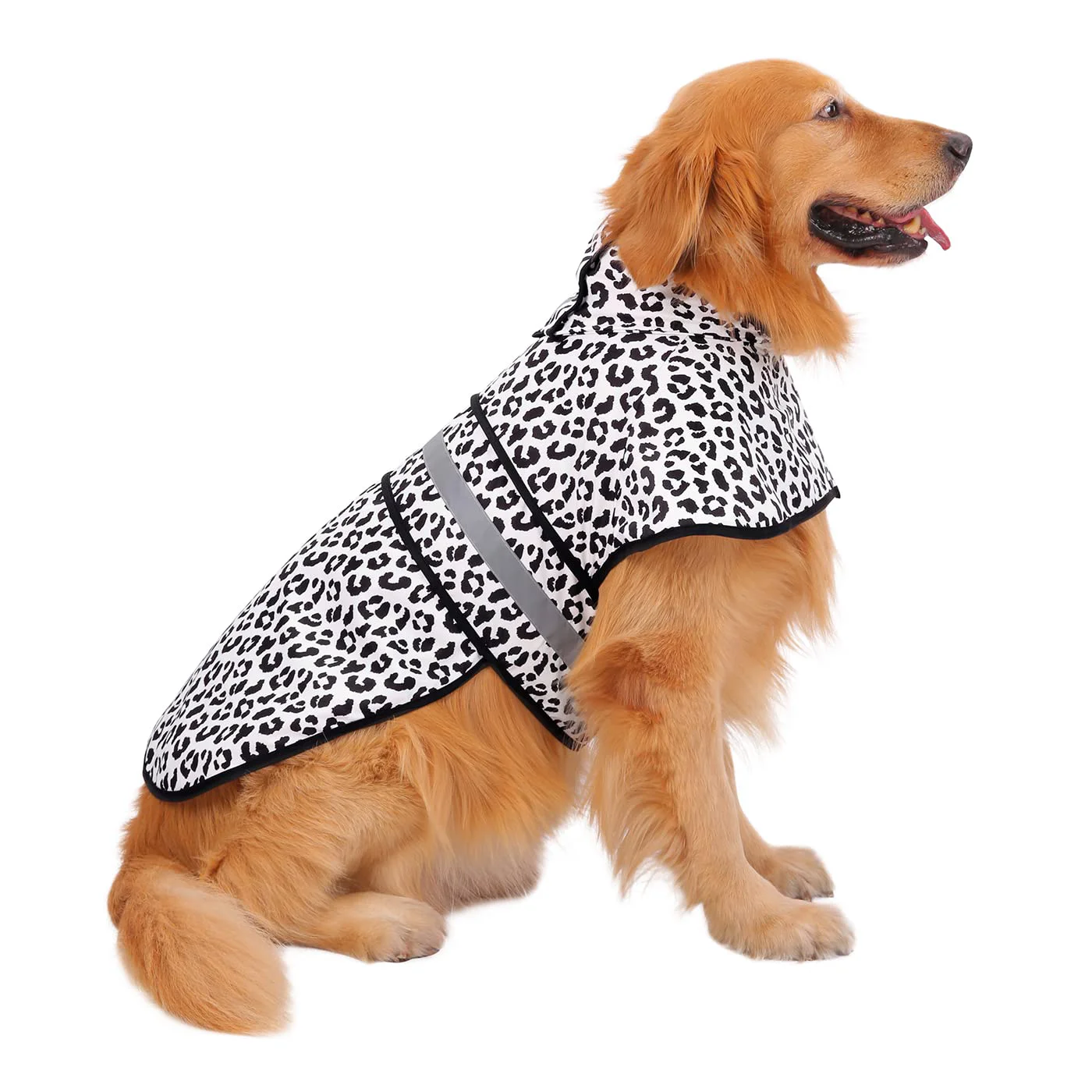 Exclusive HDE Dog Raincoat Jacket — Reflective Adjustable Hooded Poncho with Leash Hole Small–X-Large Expertly Made