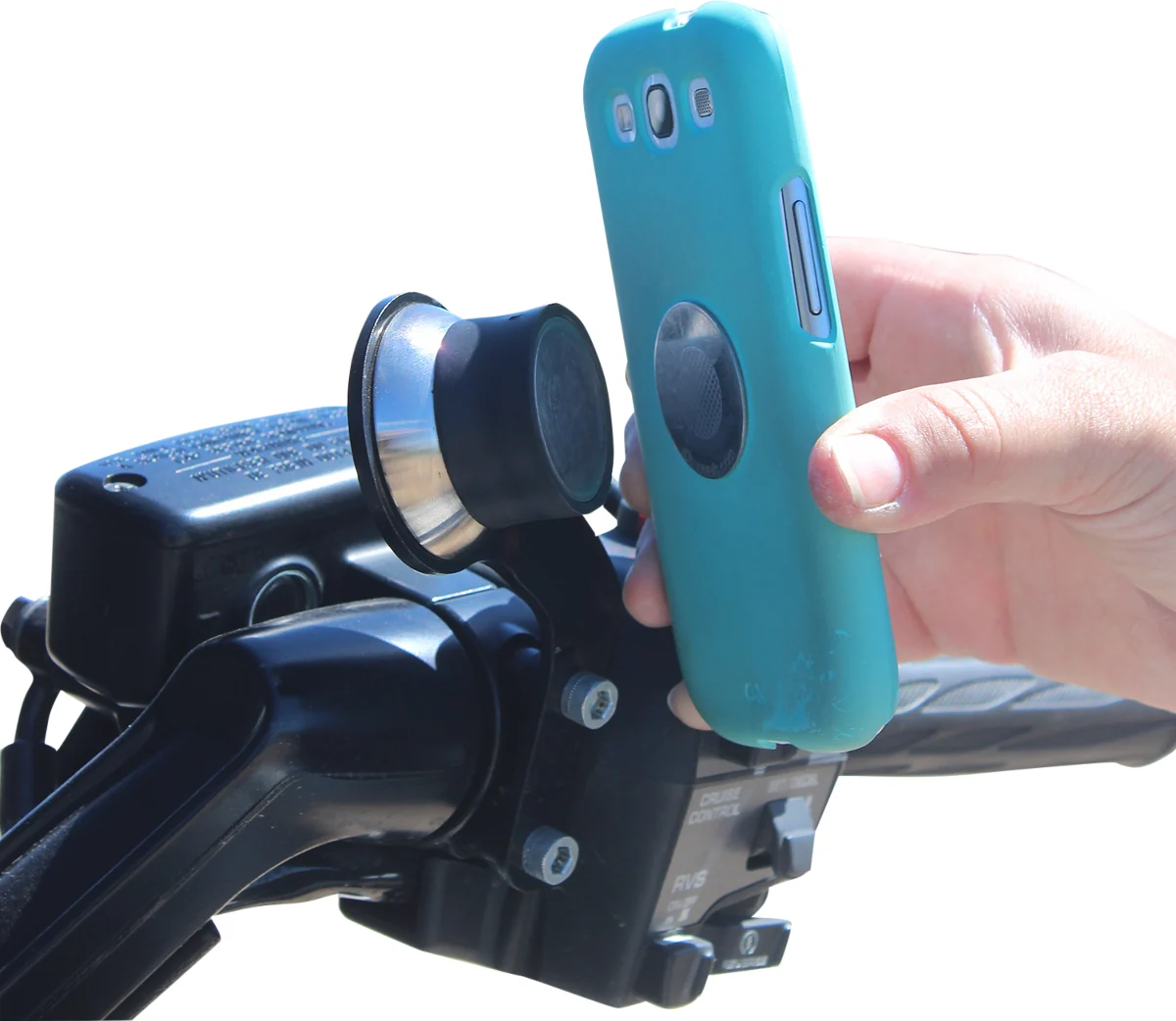 Recyclable KLOCK WERKS Handlebar Mount - iOmount - Right - GL1500 - Black KWD-06-0386 Natural