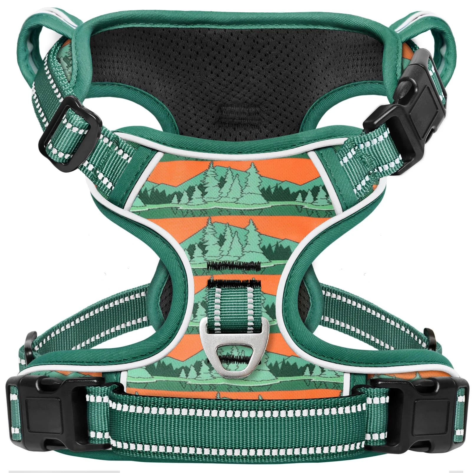 High-Grade Timos No Pull Dog Harness - Front Clip Reflective Harness for Medium Dogs Wilderness Authentic