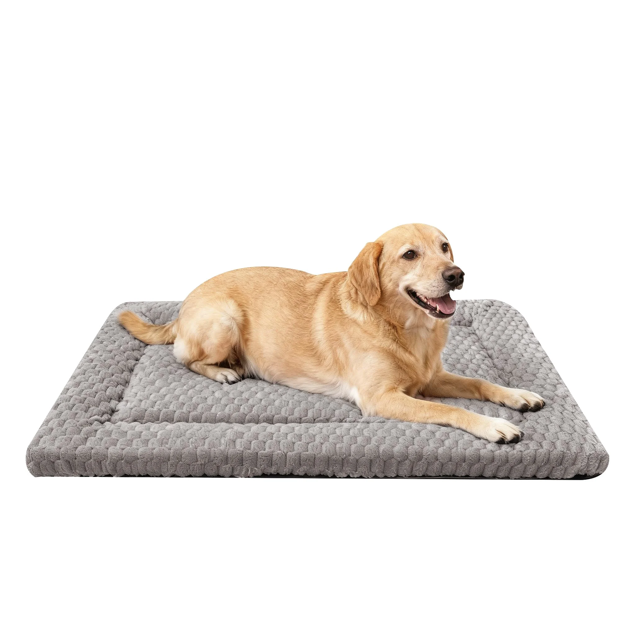 Fast Fogkiss Dog Bed Mat - Reversible Crate Pad for All Seasons Durable Machine Washable 35x23 Light Gray Crafted