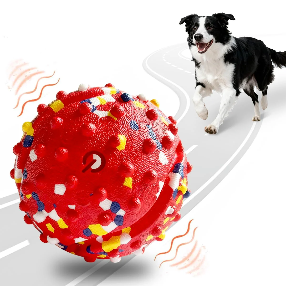 Stylish CAROZEN Interactive Dog Ball Toy – Rechargeable Automatic Moving Toy for Small Medium Dogs Next-Generation