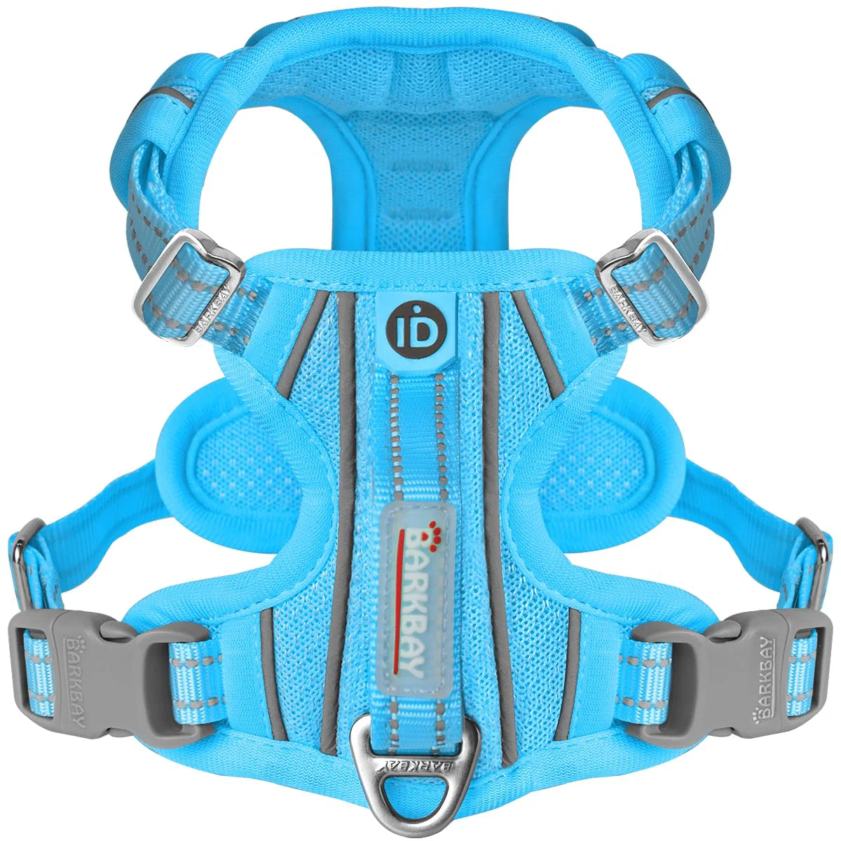 Superior BARKBAY Dog Harness No Pull with ID Tag Pocket – Heavy Duty Reflective Easy Control for Small Dogs Blue S Relaxed