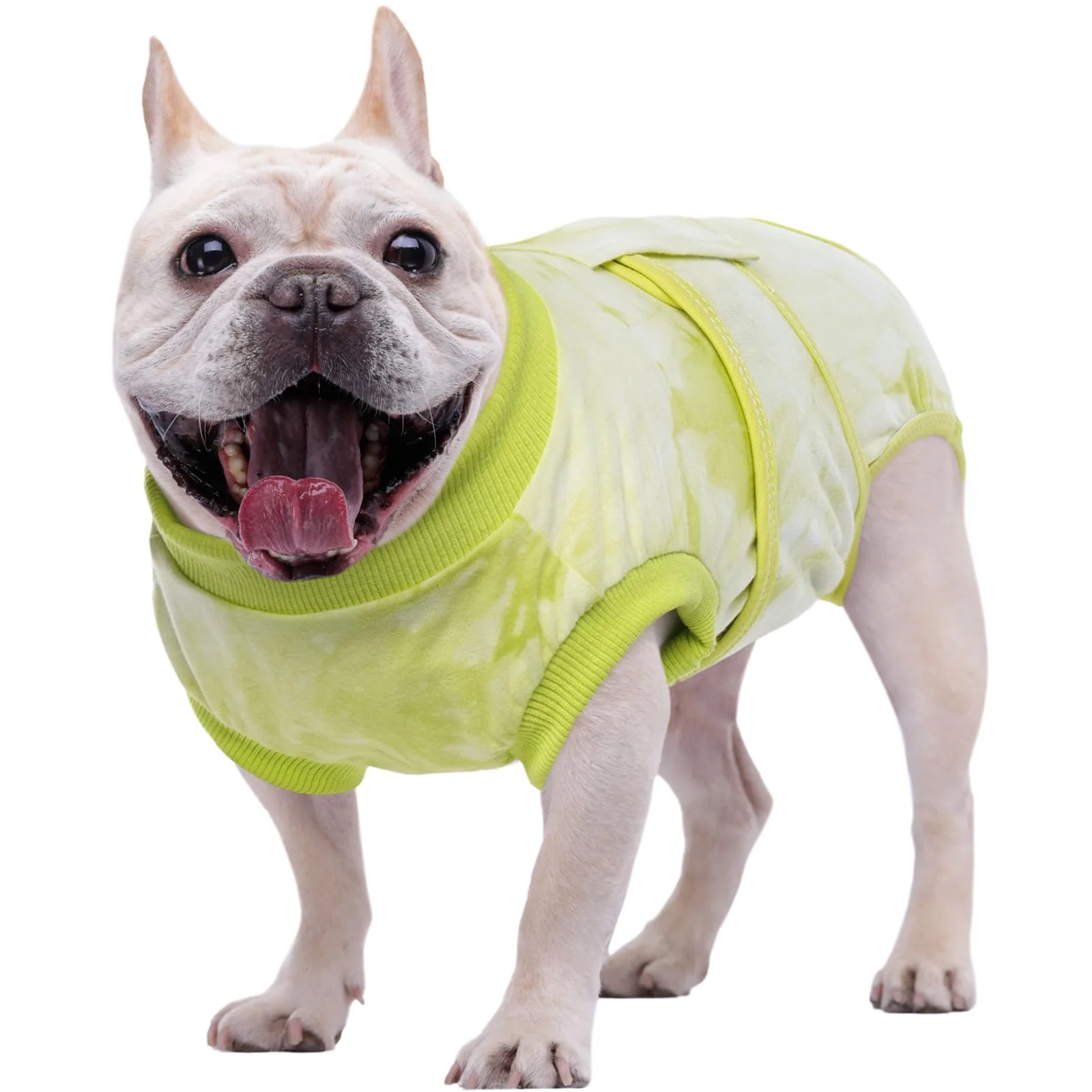 Optimized Kuoser Dog Surgery Recovery Suit – Anti-Licking Post-Op Bodysuit Green Tie Dye S Natural