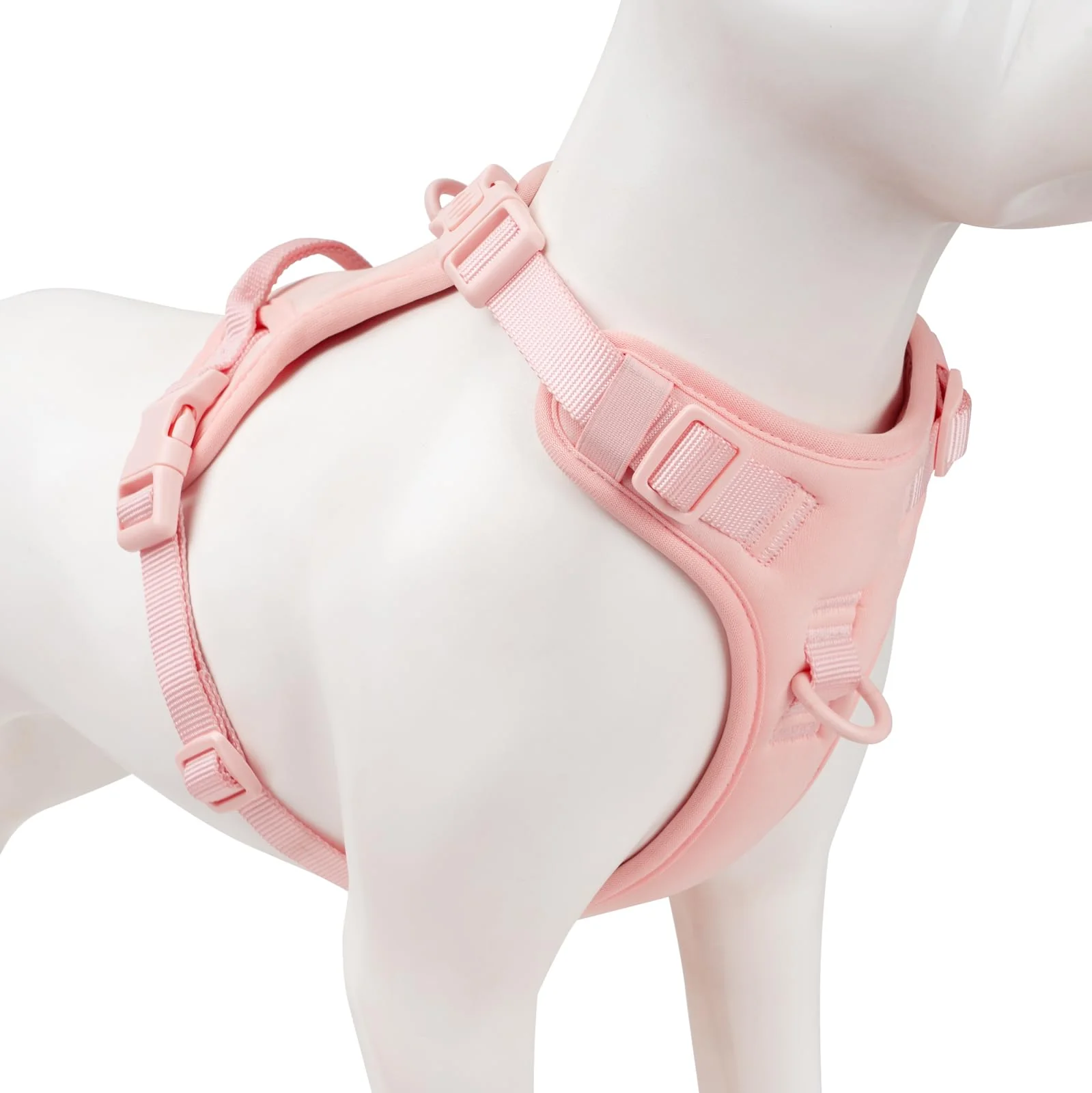 Relaxed Sunraymascota No Pull Dog Harness with Front Clip – Easy On Off Adjustable Light Pink M High-End