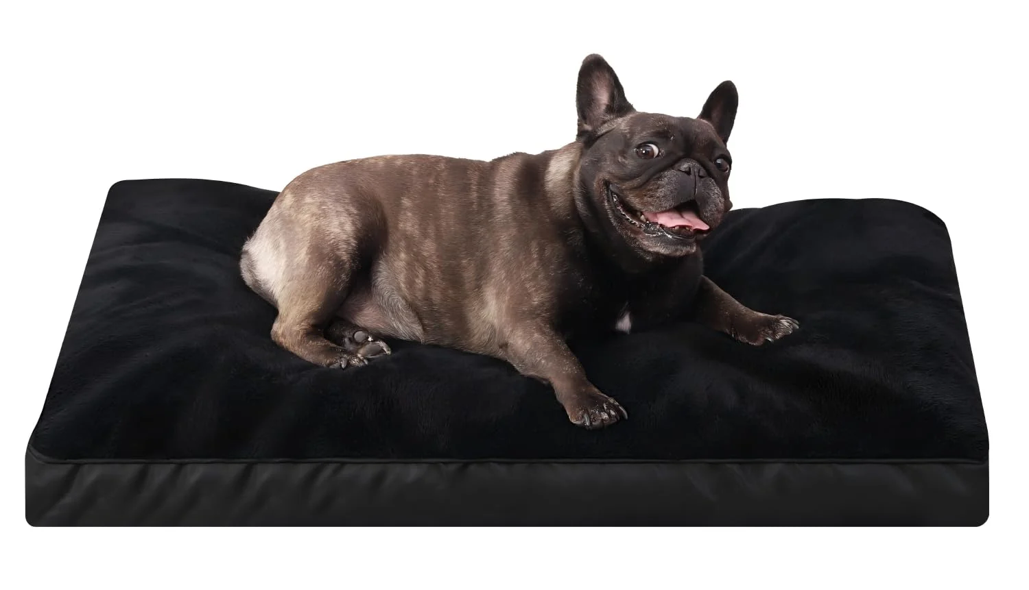 Fine NUPIDA Waterproof Deluxe Plush Dog Crate Bed 29x18 in — Removable Washable Cover Anti-Slip Black High-End