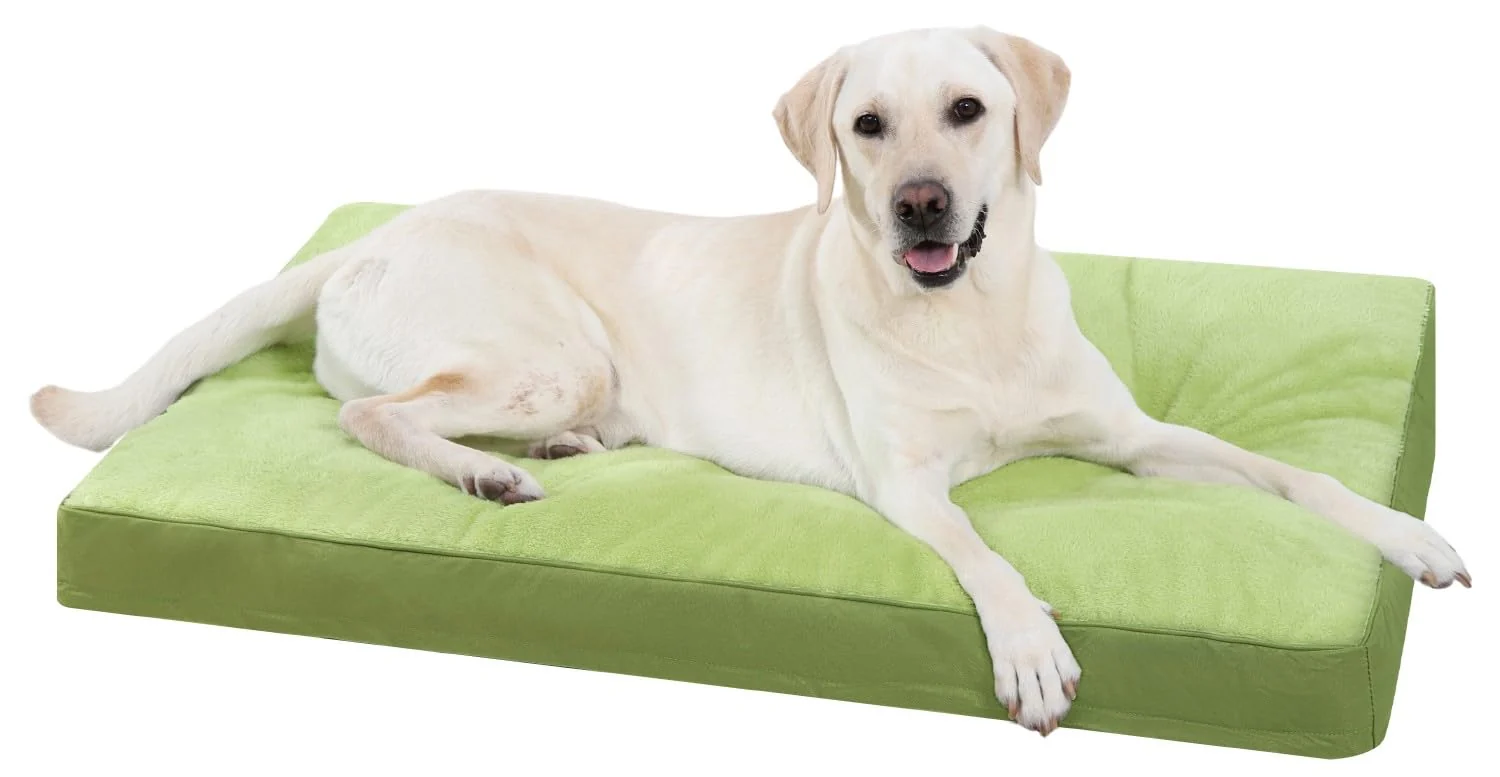 Specialty NUPIDA Dog Crate Bed Waterproof Deluxe Plush – 29x18 Non-Slip Removable Cover Green Flexible