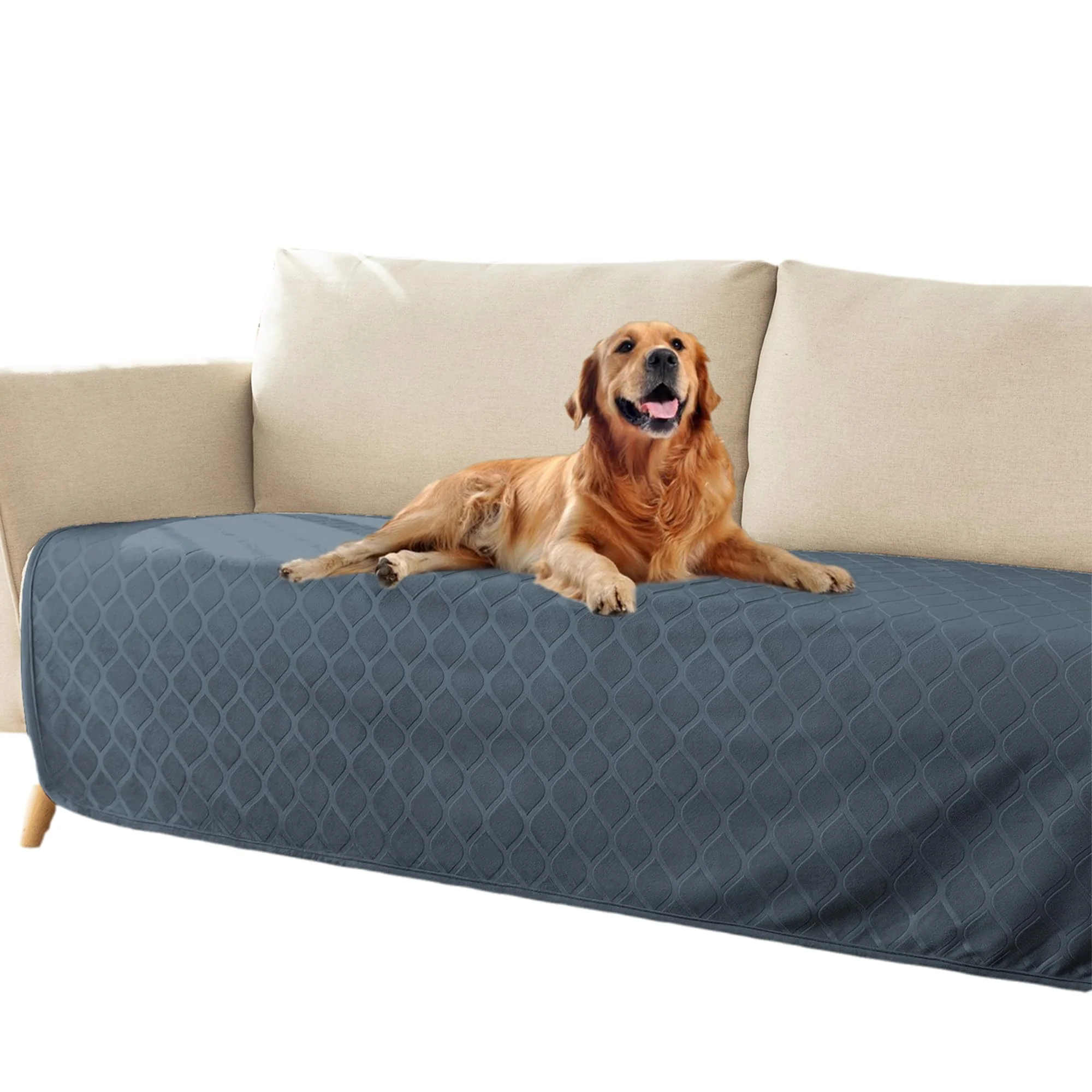 Efficient fuguitex Waterproof Dog Blanket Bed Cover Crystal Velvet Cozy Plush 5 Size Options Reusable