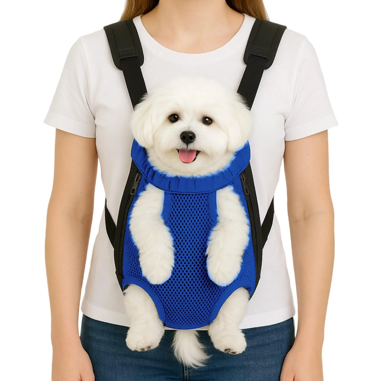 Selected Mosago Dog Backpack Carrier – Front Chest Sling for Small to Medium Dogs 10-16 lbs Professional